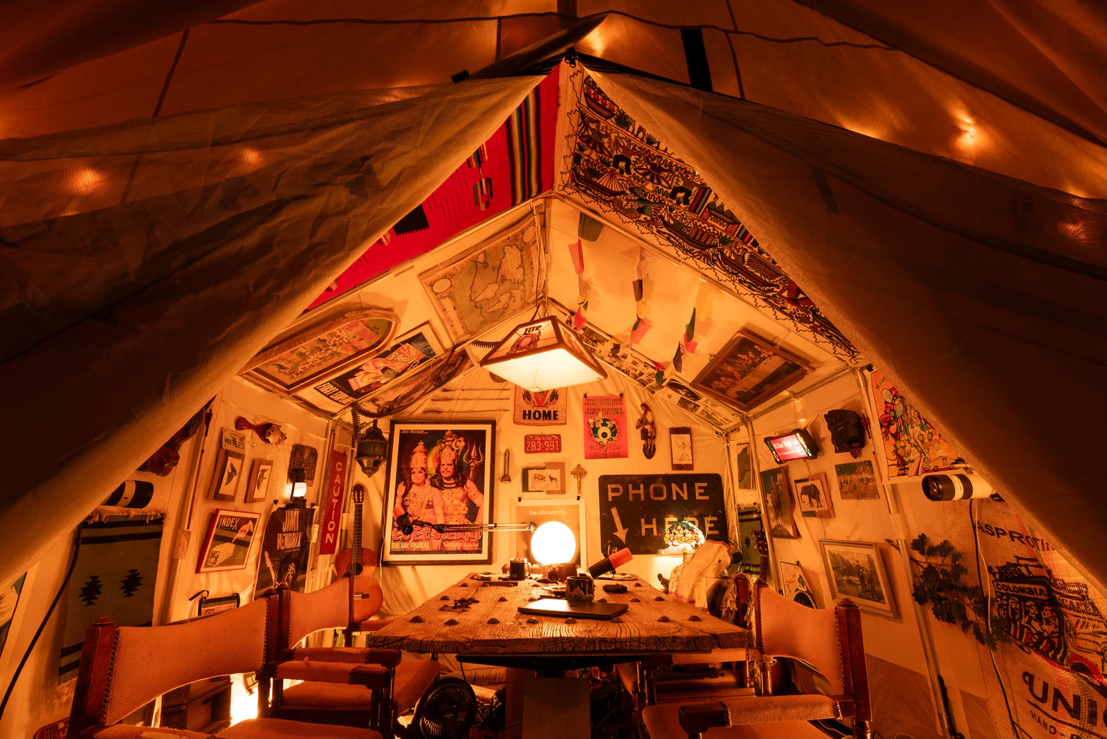 Camp Gagnon’s tent studio, from its public brand website